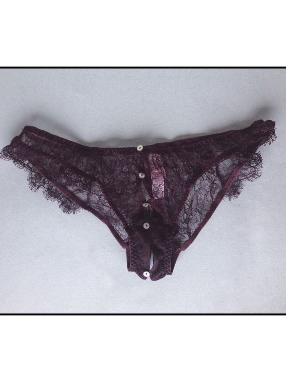 NWT Agent Provocateur ANNOUSHKA ouvert Bordeaux Size 2/S